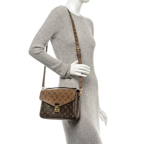 louis vuitton metis pochette reverse monogram brown|louis vuitton pochette metis crossbody.